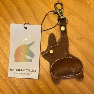 Portland Leather Hair on Hide Chester Bag Flair Bag Charm - NEW